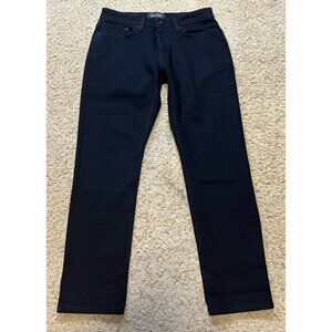 DU/ER Men Black All Weather Denim Relaxed Taper Jeans Pants Size 32 x 32 EUC